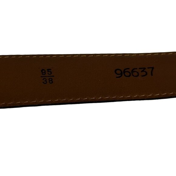 Allen Edmonds Brown Belt Brass Buckle Size 95|38 - Picture 9 of 16